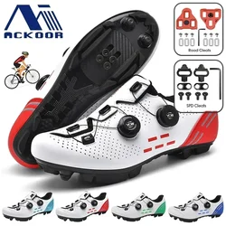 2024Cycling Sneaker Mtb with Cleats Men Sports Speed Bike Shoes Women Mountain Racing Flat SPD Road Cycling Footwear