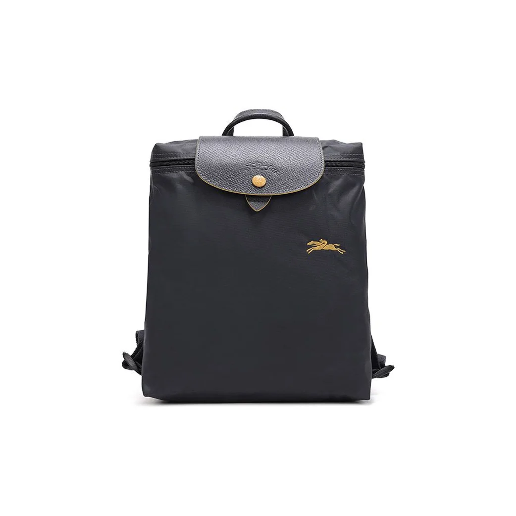 LONGCHAMP Le Pliage Club Polyamide Nylon With Canvas Backpack Mini Women's Metal Gray 1699619300