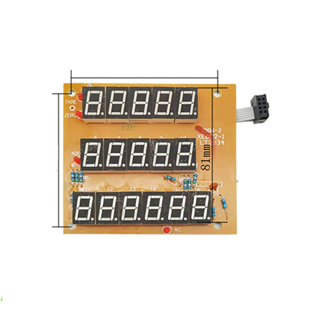 Imagem -06 - Escala Eletrônica Acessórios Tela de Exibição Placa de Circuito Led Lcd Letra Escarlate Black Word Display Made in China
