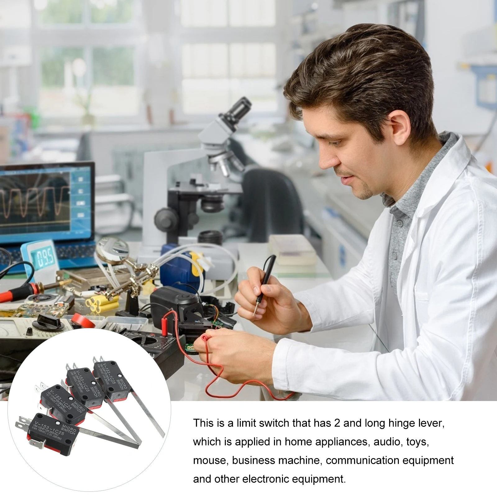 

4 pcs Waterproof Travel Switch Plastic Cover Long Life 500000 Cycles Micro Electric Types For Home Appliances Audio Mouse