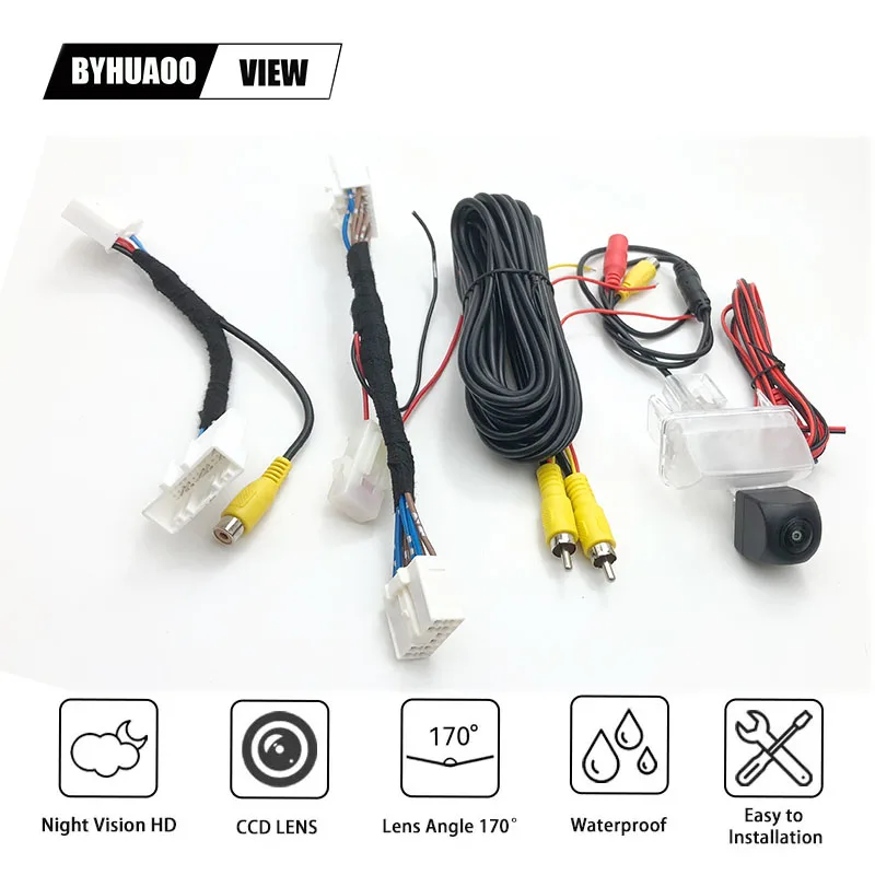 Car Rear View Camera for toyota yaris hybrid Hatch 2017 2018 2019 HD CCD Night Vision  Reverse Backup Camera Accessories