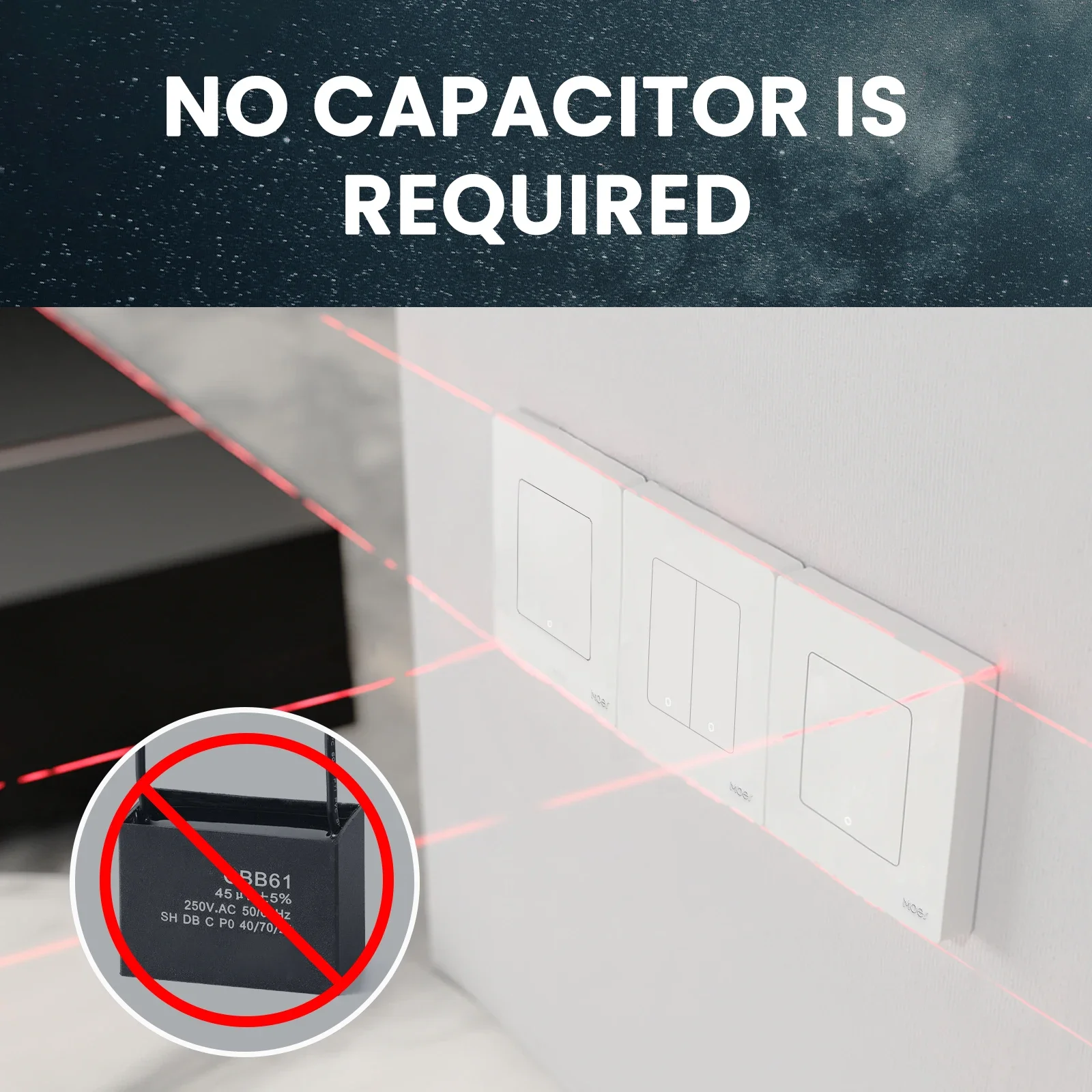 Imagem -04 - Moes-interruptor de Botão Inteligente Luz Anel Estrela Wifi Nenhum Capacitor Neutro Necessário Compatível com Alexa Google Home