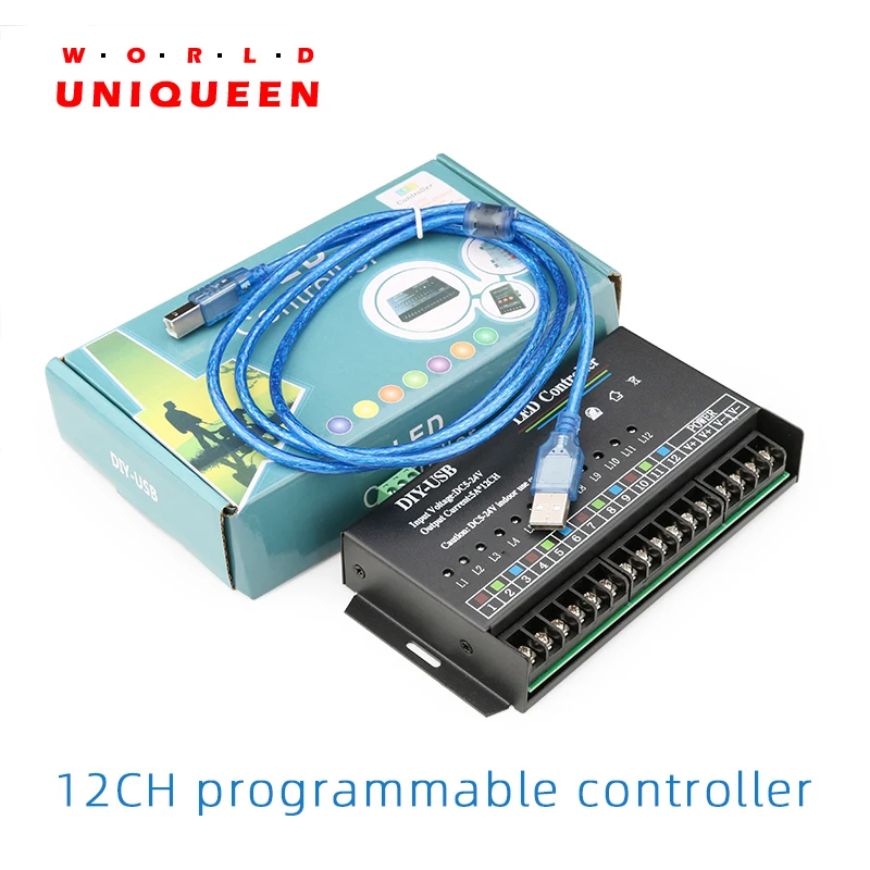 プログラム可能なレーシングライトコントローラー日曜大工12chdc5-24v作業電圧ewelinkクリックしてパターンを作成