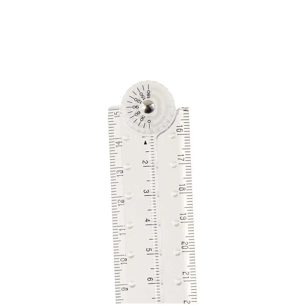 School Office Supplies Geometry Measuring Ruler Clear Folding Ruler Angle Measurement Ruler Design Drawing Ruler