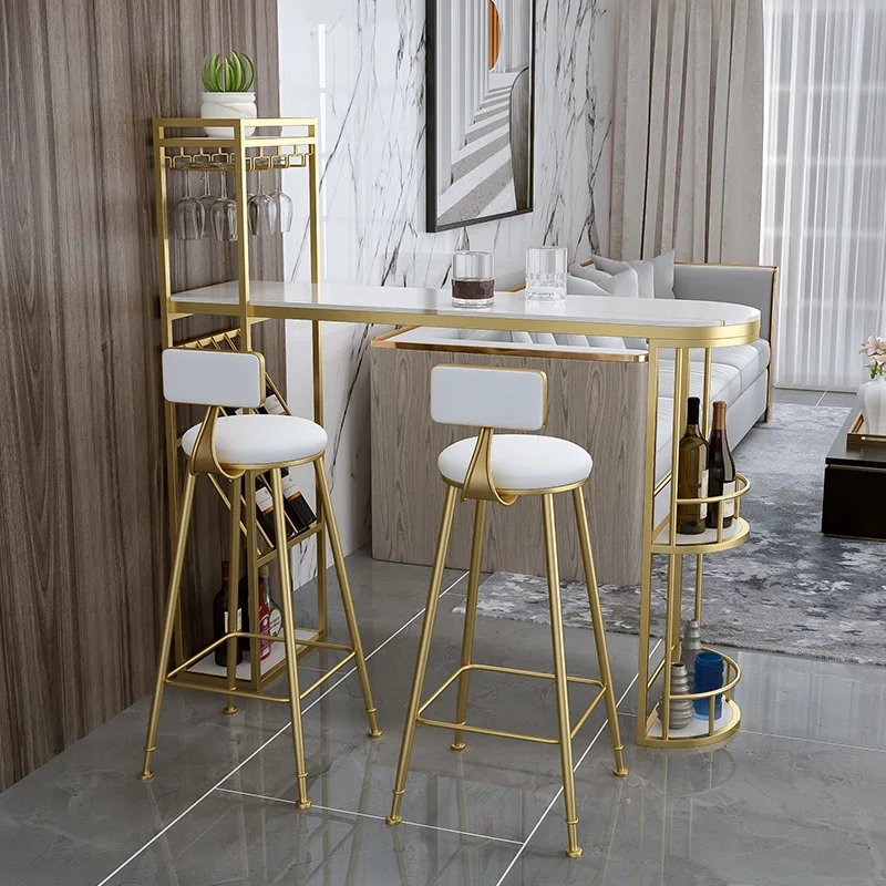 Nordic light luxury bar counter, living room dining table