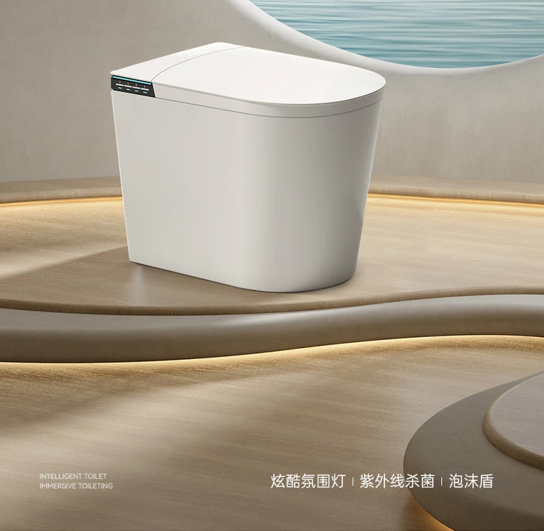 

yj32Маленькая квартира голосовой интеллектуальный унитаз автоматический многофункциональный встроенный унитаз