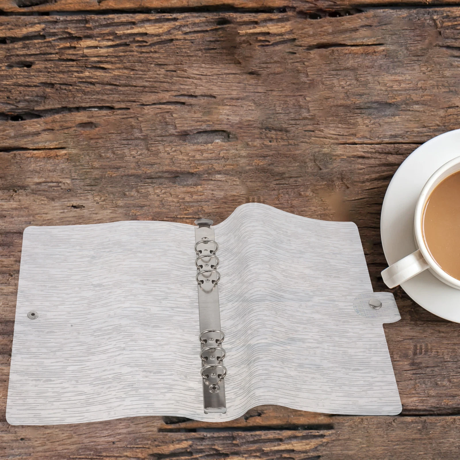 A5 PVC Heavy Duty File Folder 6 Ring Binder Notebook Paper Holder Scrapbook Cover Document Protector Brightly Colored Office