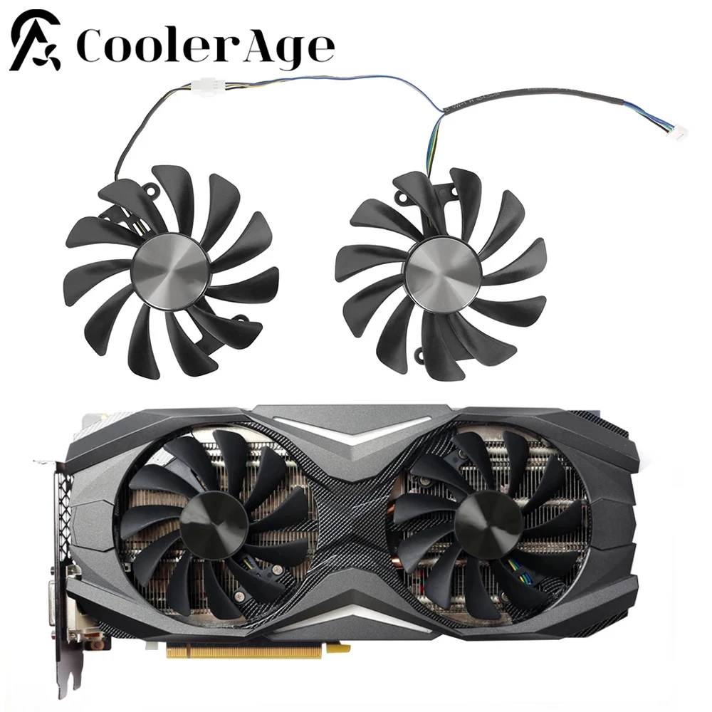 

New 95MM GAA8S2U GFM10012H12SPA GTX1070 GTX1080 Video Card Fan For ZOTAC GTX1070 1080 AMP Edition Graphics Card Cooling Fan