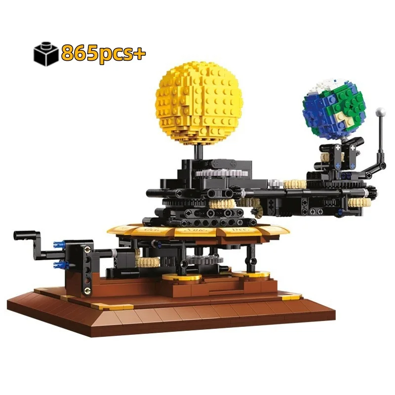 

2026 NEW Solar System 865pcs Movable Building Blocks Creative Technical MOC Assembly Bricks STEM Birthday Gifts For Kids