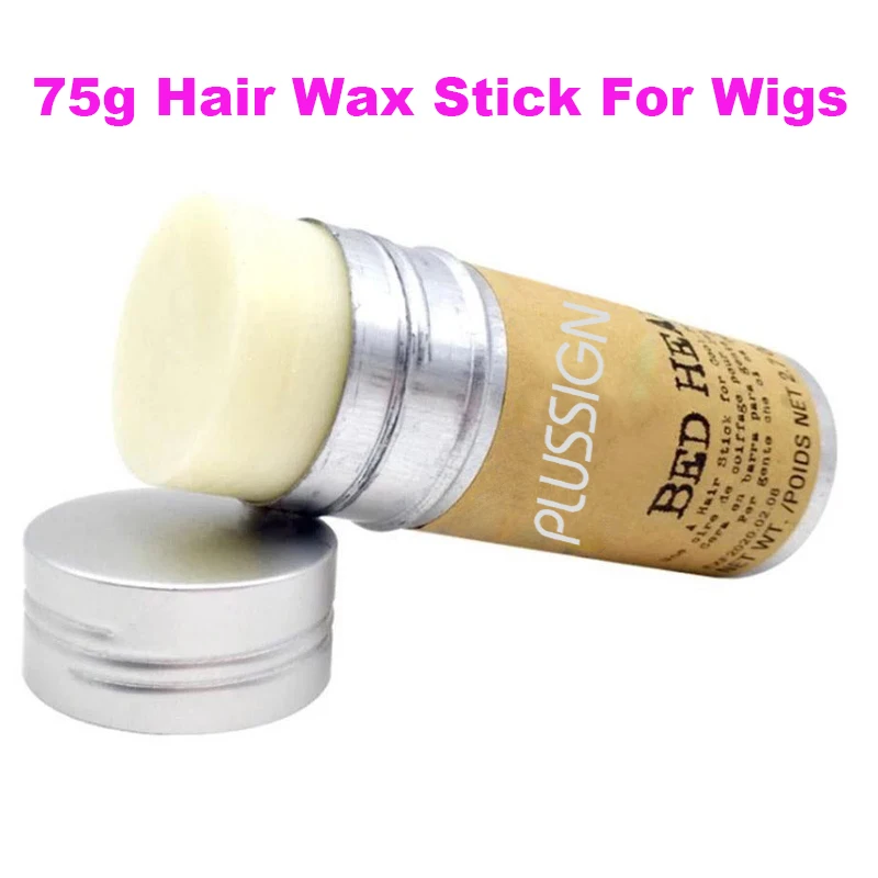 Cepillo de borde de piezas y 1 palo de cera para el cabello de piezas, barra de cera para pelucas, crema de Gel para estilizar el cabello, cepillo de borde lateral doble corto rápido, peine para el cabello