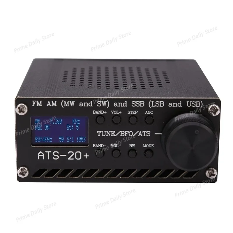 ATS‑20+ Plus SI4732 DSP SDR Radio Receiver, All‑Band Radio Support FM, AM (MW,SW), LSB & USB SSB Reception
