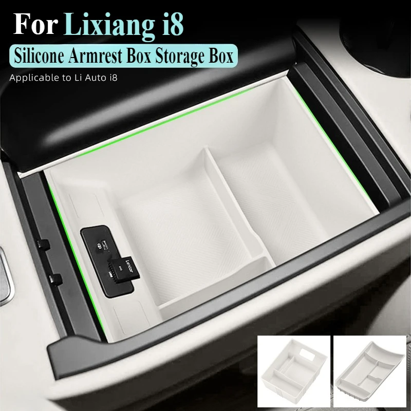 

Для Ideal Lixiang i8 2025 подлокотник с центральным управлением, ящик для хранения, силиконовый коврик, модифицированные аксессуары для салона автомобиля