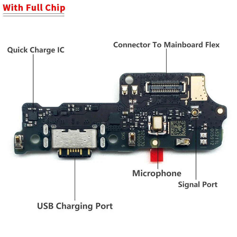 For Xiaomi Poco X3 Pro GT Redmi 10C 10 Prime Note 8 8T 9S 9 Pro 10S USB Micro Charging Port Dock Connector Board