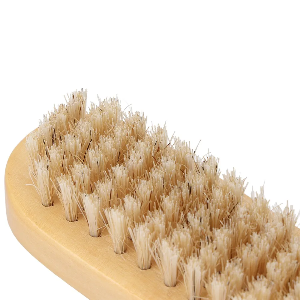 Wooden Nail Cleaning Brush Double Sided Two-sided Double Sided Nail Scrubber Wooden Manicure Brush Manicure Pedicure Care