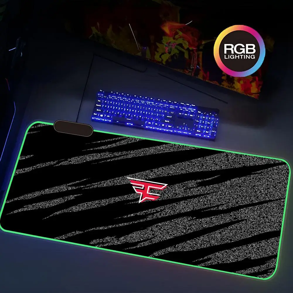 

F-FAZEes Коврик для мыши Rgb Игровой коврик для мыши Коврик для клавиатуры Очень большой 70x40 см Коврик для компьютерного стола Звукосниматель Гладкая поверхность