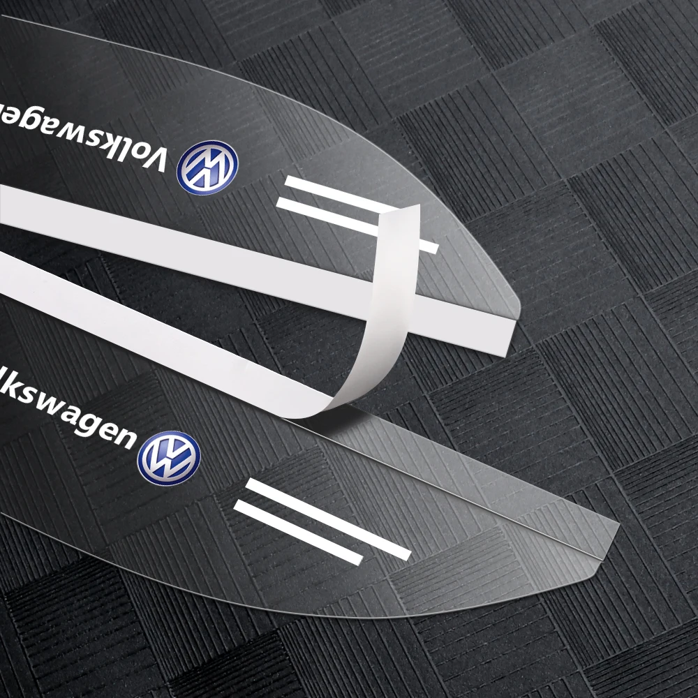 2Pcs PVC Car Rearview Rain Eyebrow Transparent Stickers For Volkswagen VW Golf 6 7 MK4 TSI TDI Magotan Touareg Passat Polo Jetta