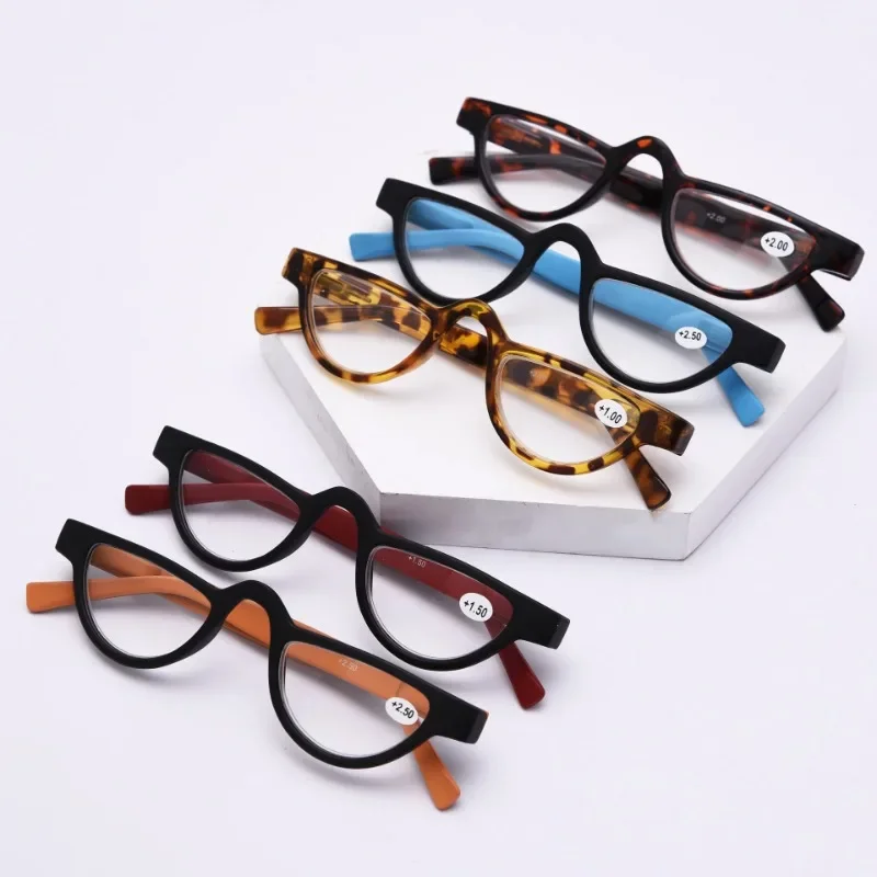 Ultralight Half Frame Reading Glasses Women Men Presbyopia Optical Eyeglasses Unisex Reading Eyewear Diopter +1.0to+3.5