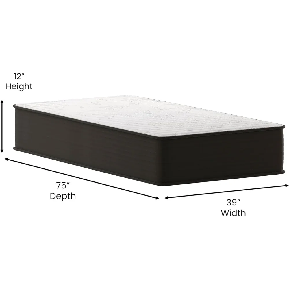 Folding Mattress High Density Foam and Spring Hybrid Mattress in a Box Bed Mattresses Twin Inflatable Bedroom Furniture Home