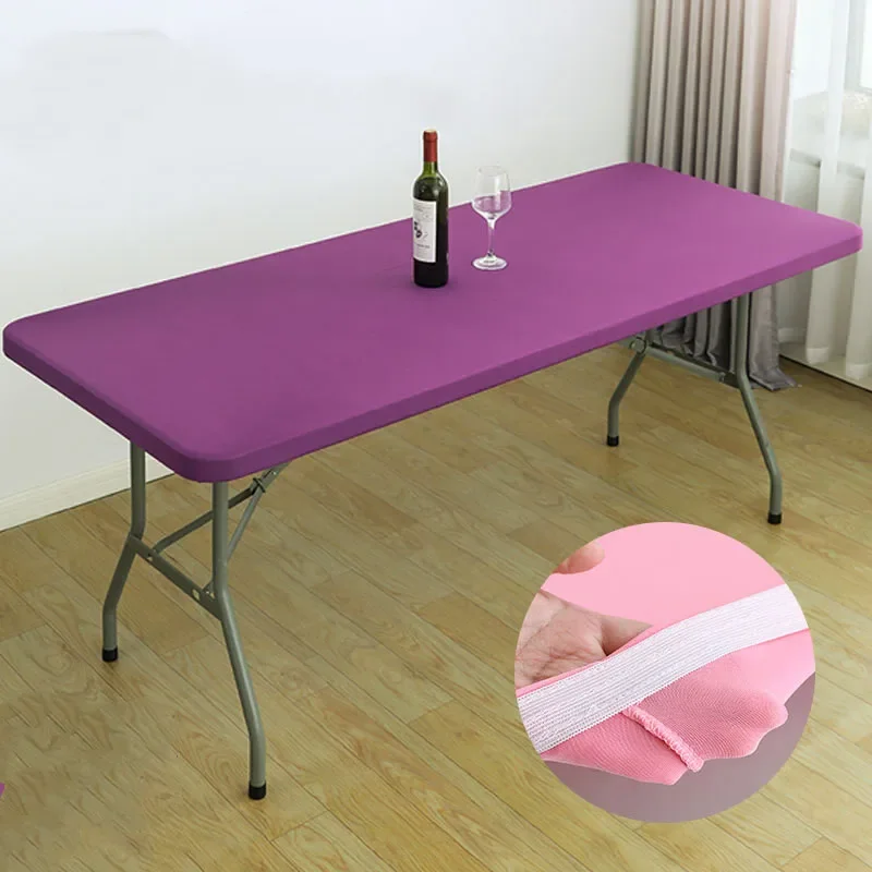 Elastic Tablecloth Outdoor Wedding Activities Rectangle Elastic Tablecloth Fits for Table Protector for Picnic Camping Outdoor