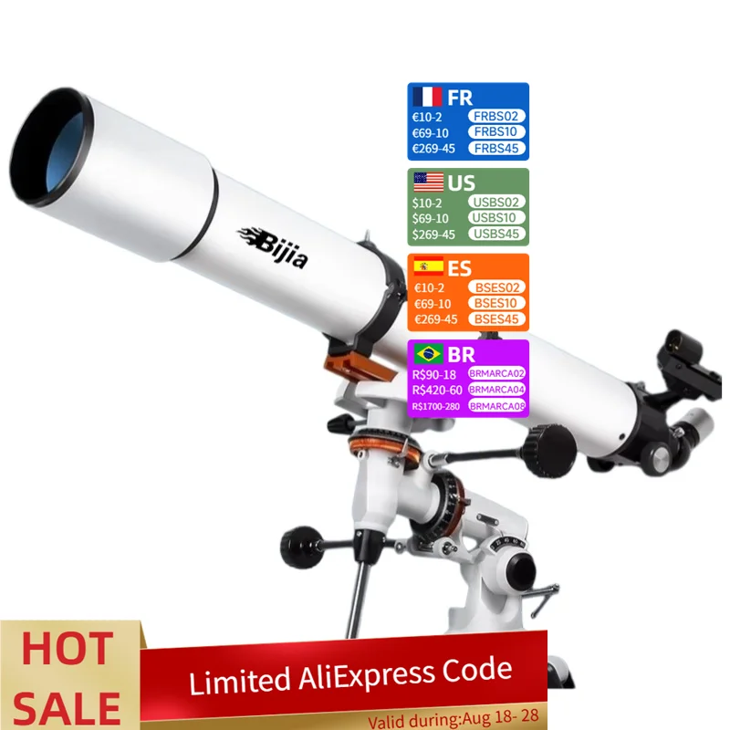 

800x80mm HD Astronomical Telescope with Tripod, Portable Refractor Telescope for Adults & Kids Stargazing Outdoor Observation
