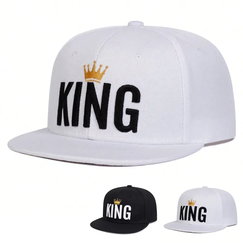 Unisex Crown KING Embroidery Hip-hop Hats Spring Autumn Adju