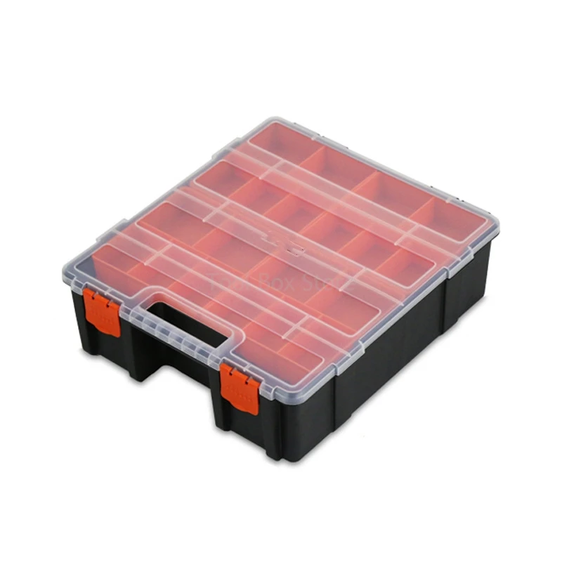 Screw Storage Box Plastic Toolbox Portable Parts Box Classification Component Box Tool Case Hardware Tool Organizer Boxes