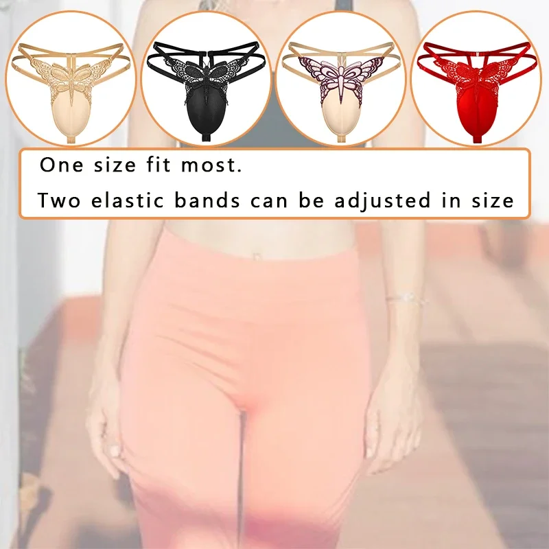 Shemale Sissy Panties Hiding Gaff Shaping Underwear Crossdresser T Back Fake Vagina Padded G Strings Panties Men's Thongs Briefs