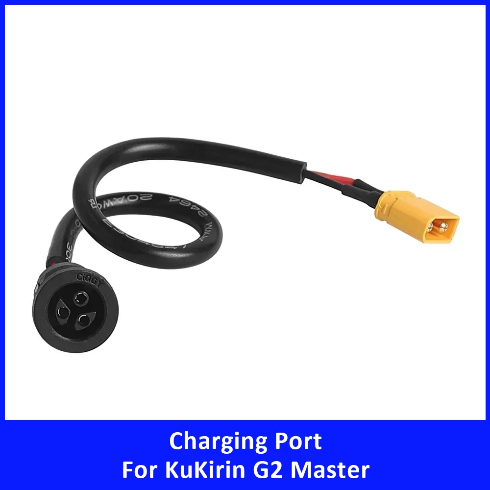 Electric Scooter Charging Port Battery Power Charger Plug for KUGOO KIRIN KuKirin G2 Master Charging Interface Component Socket