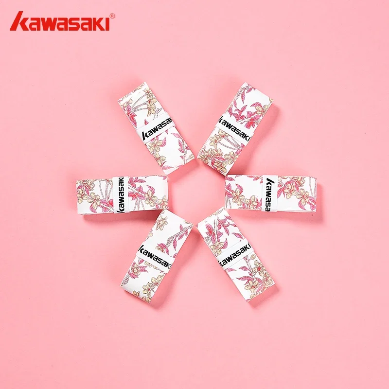 Kawasaki Tennis Overgrip Female PU Tenis Sweatband Antivibrador Tennis Grip X1 5Pcs Micro Sticky Paddle Grip