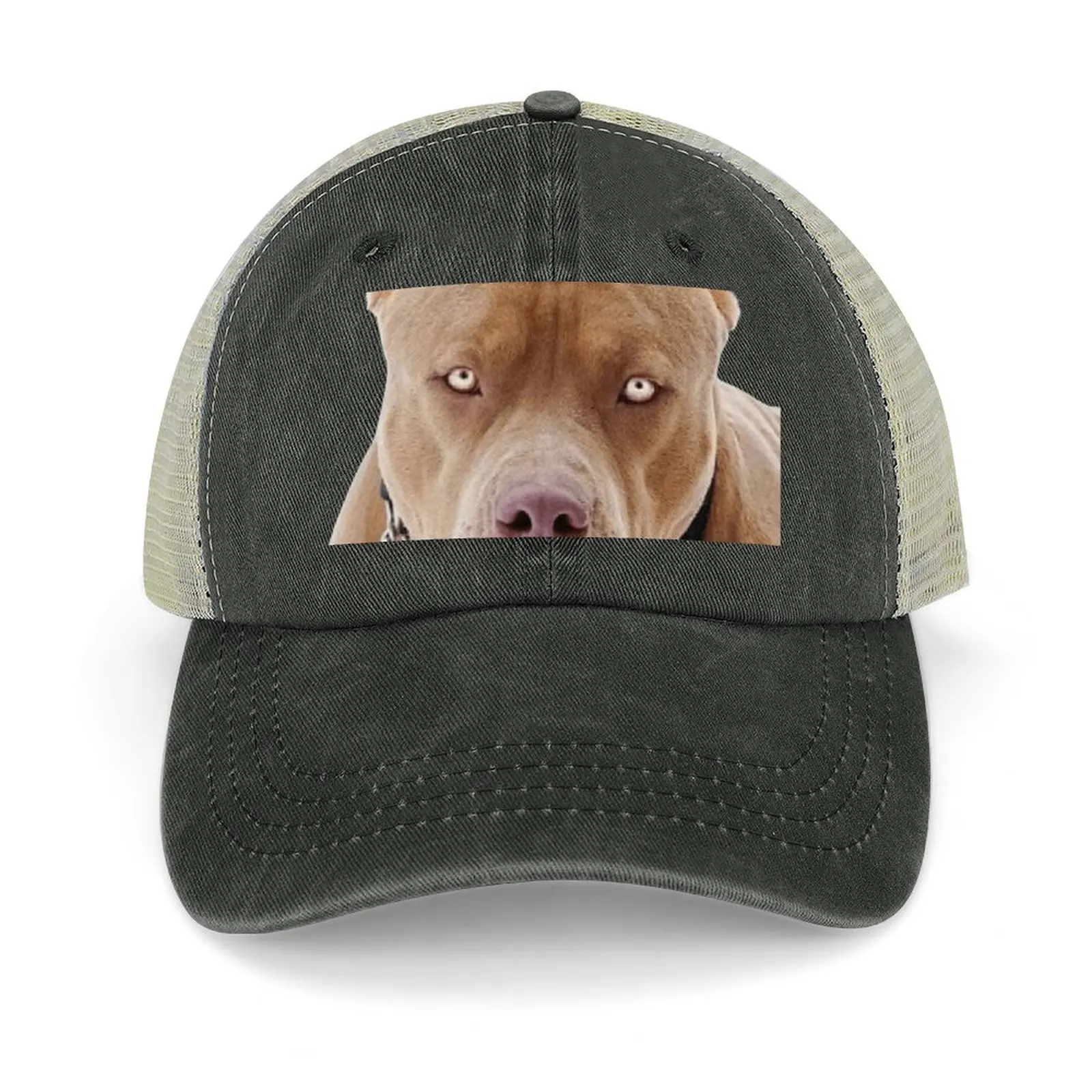 

Dog Pit Bull Red Norse Baseball Cap funny hat Cosplay black Fashion Beach Golf Wear Men Women's