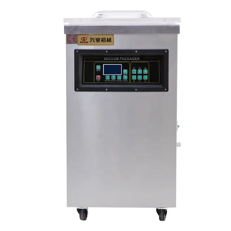 DUOQI DQVC-500 Digital PLC Screen With The Memory Saving Function Large Chamber Vacuum Sealer And Language Customized