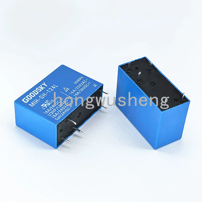 100% New 2pcs  MIH-SH-124L  DC24V  relay  16A  5pins