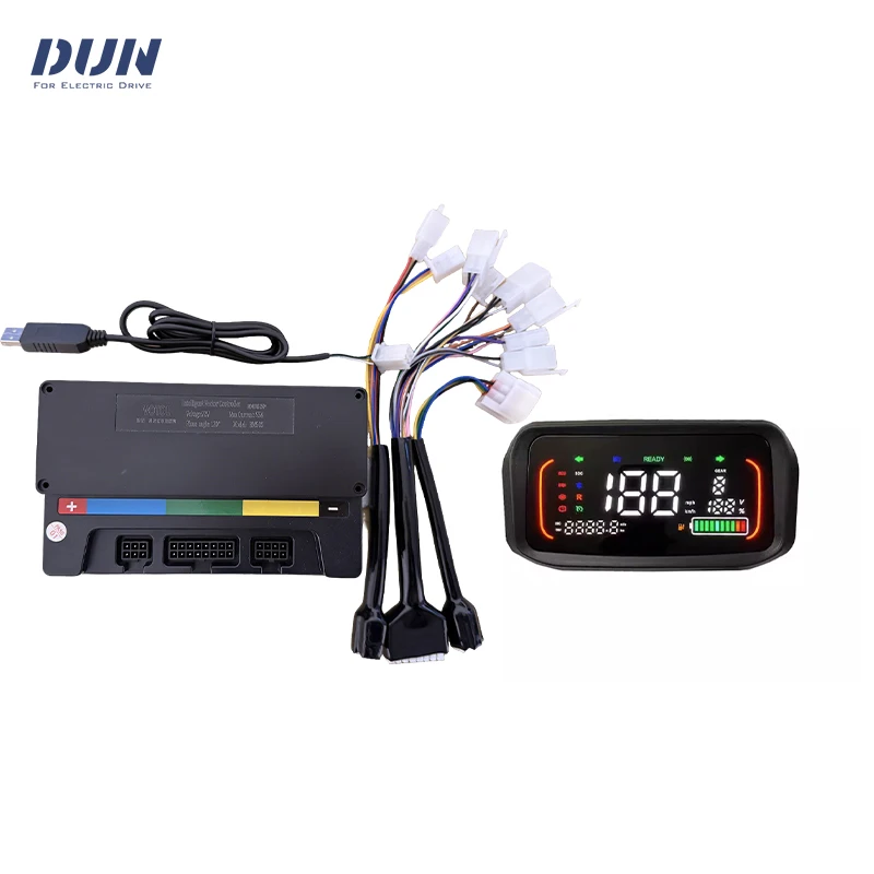 EM50S LANDE 55A 1KW BLDC Sine Wave Controller with N7 N1S LCD Speedometer Display For QS Wheel Mid Drive Motor