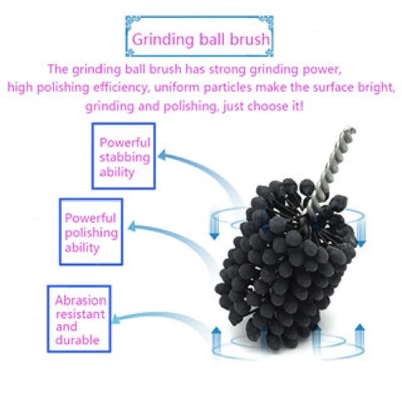 Imagem -02 - Fábrica 68110 mm Flex Honing Ball Escova Broca Interno Rebarbação Buraco Escova Ferramenta de Afiação Bola Bloco de Cilindro Cruz Veyer Polonês