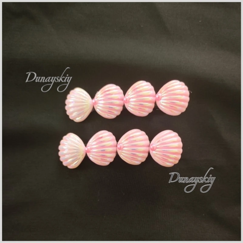Mermaid Melody Lucia Nanami Cosplay Accessory Set Pink Shell Cosplay Jewelry Set Necklace Bracelet Earrings Hair Clips Stage view 4