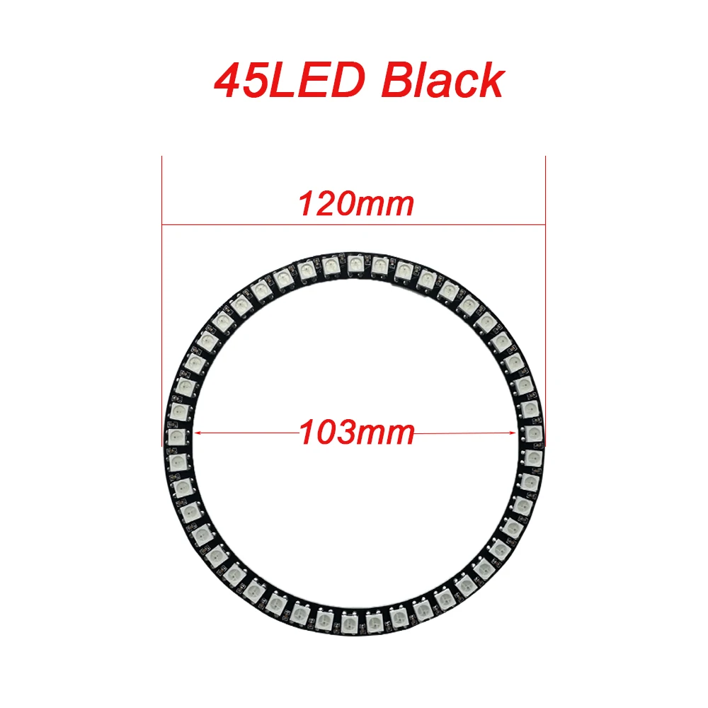 WS2812B Adressierbarer LED-Pixelring 8 bis 241 LEDs WS2812 5050 RGB-LED-Diodenring Farb-IC Integrierte LED – Detail 17