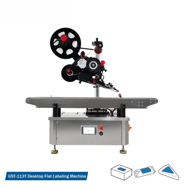 자동 평면 라벨링 기계 박스/카드 라벨 부착기 스티커 기계