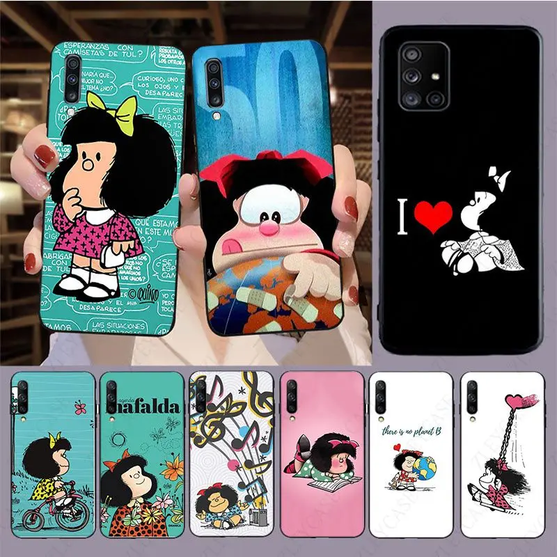 Coque Mafalda Phone Cover For samsung Galaxy A14 A53 A13 A12 A21S A30S A40 A22 A23 A32 A34 A50 A51 A52S A54 A70 A71 A73 5G cases