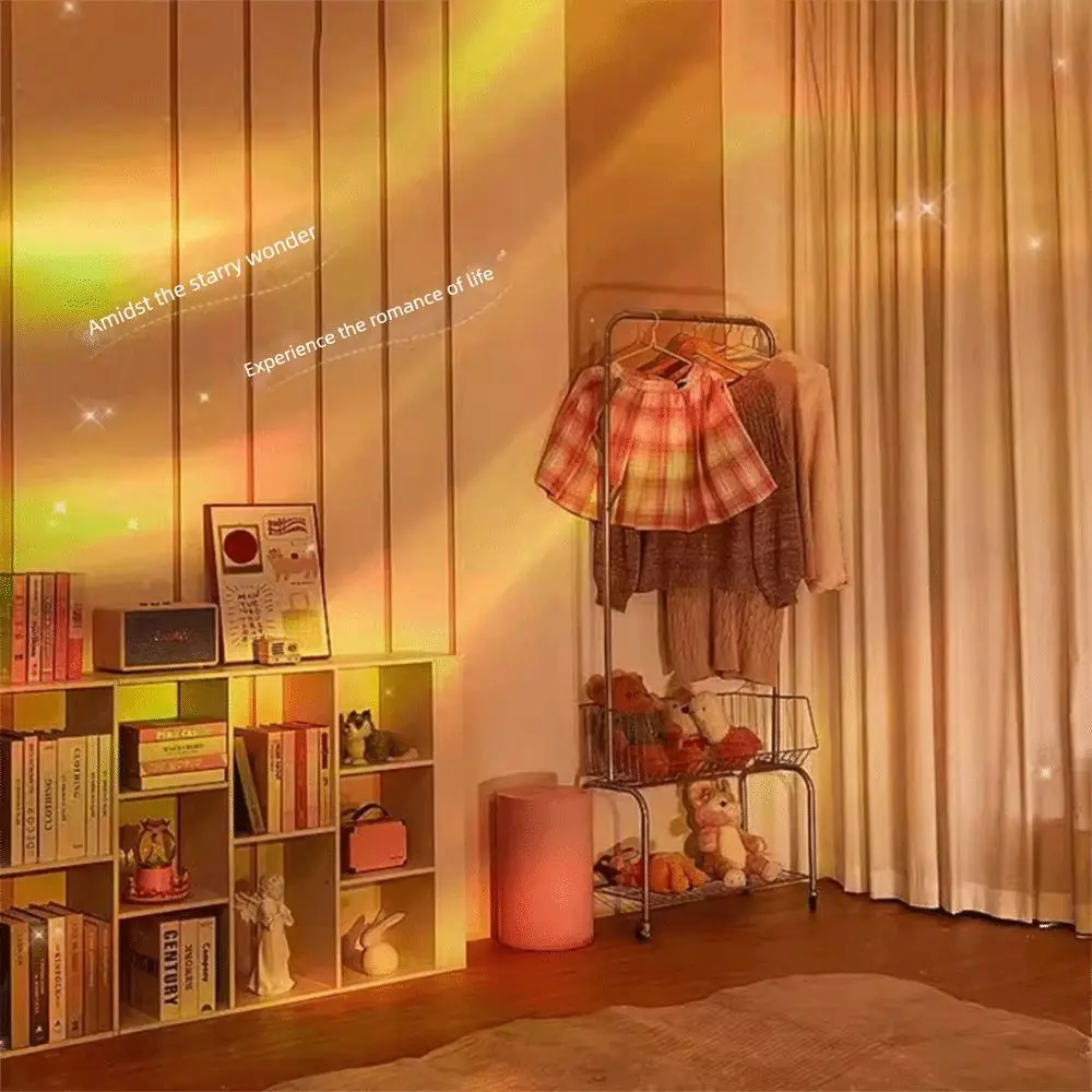 16 Colors Light Ocean Waves Projector Light Dynamic Wave Effect USB Water Ripple Crystal Lamp Auto Rotate Gradual