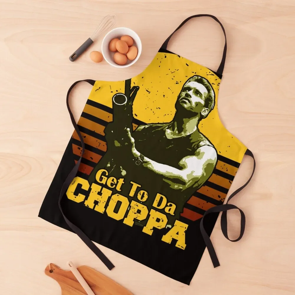 

Get To Da Choppa Classic Apron chef for man Cooking Clothes Women's Dress work gowns for women cleaning Apron