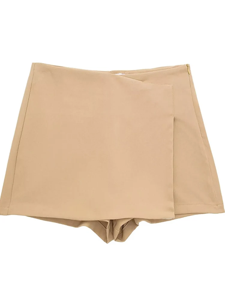 Mulher cintura alta shorts saias assimétricas shorts saias preto rosa mini saia shorts mulher shorts outono moda shorts