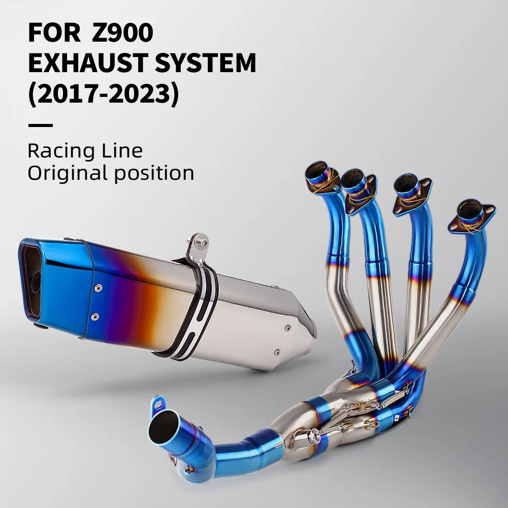 

For Z900 ninja Z900 2017 - 2023 motorcycle exhaust muffler front head pipe connection 51mm full motorcycle exhaust system
