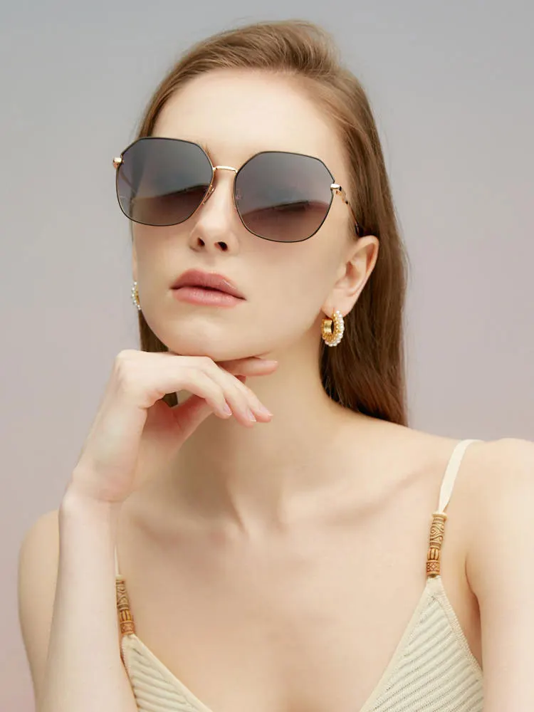 Photochromic myopia sunglasses Women's sunglasses in summer with prescription glasses sun protection high-end look small face