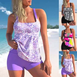 2023 Women's Beach Swimwear Fashion Print Tankini Fashion Sexy Swimwear Swimwear Bikini Set Summer Swimming Two Piece Set