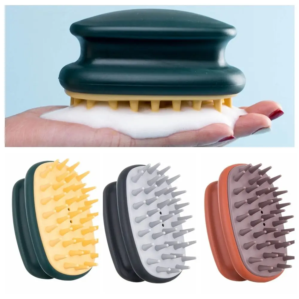 Portable Shampoo Massage Comb Plastic Clean Scalp Hair Washing Brush Multifunction Wear-resistant Salon Hairdressing Tool Women