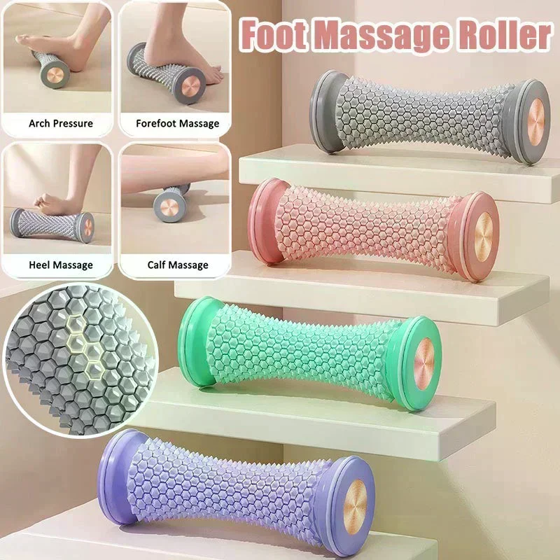 التهاب اللفافة الأخمصية الكرة العضلات الاسترخاء تدليك القدم الأسطوانة ميريديان محفز أداة اليوغا تدليك الكرة العضلات الاسترخاء الرعاية