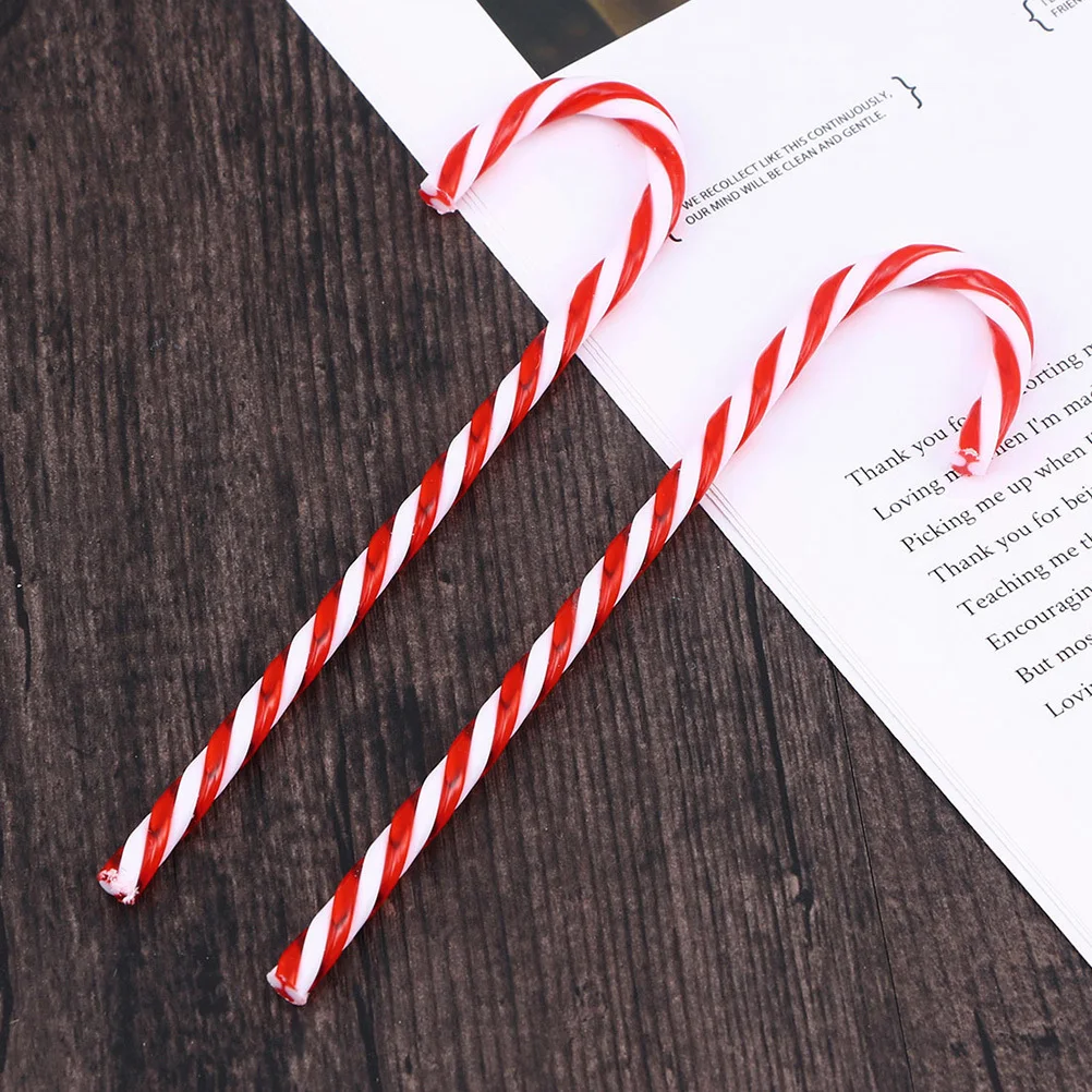 

24Pcs Santa Walking Stick Decorations Colorful Candy Cane Design Christmas Tree Hanging Ornaments for Holiday Party Family