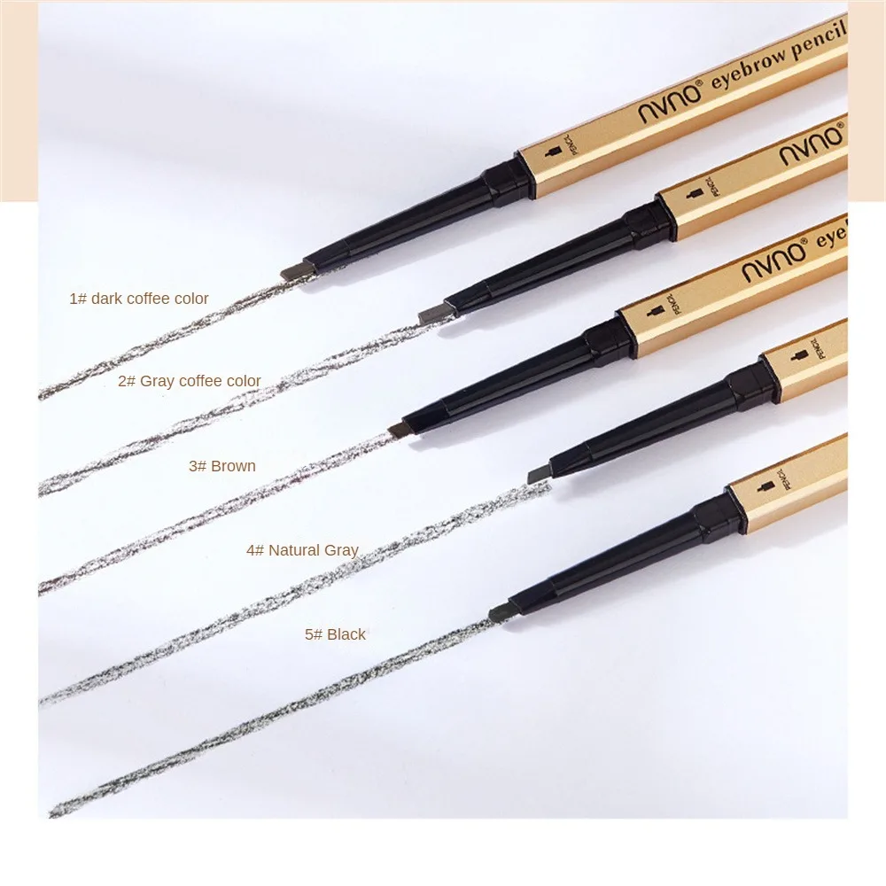 5/10/15PCS Cosmetics Non Caking Four Pronged Eyebrow Pencil Double Headed Eyebrow Pencil Eye Makeup Eyebrow Pencil