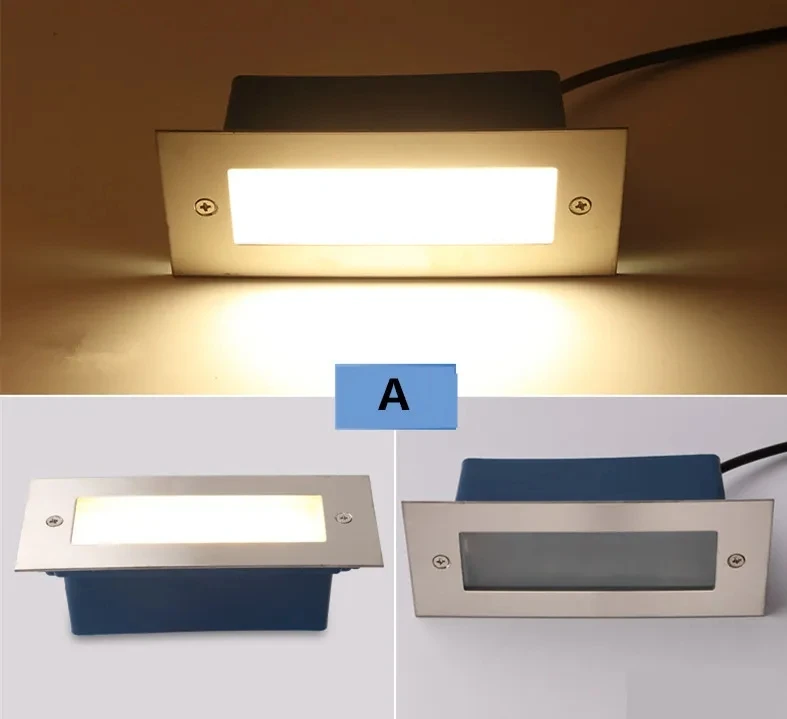 Imagem -04 - Underground Impermeável Led Wall Light Recessed Corner Lamp Outdoor Stair Lights Jardim Exterior 85265v 3w