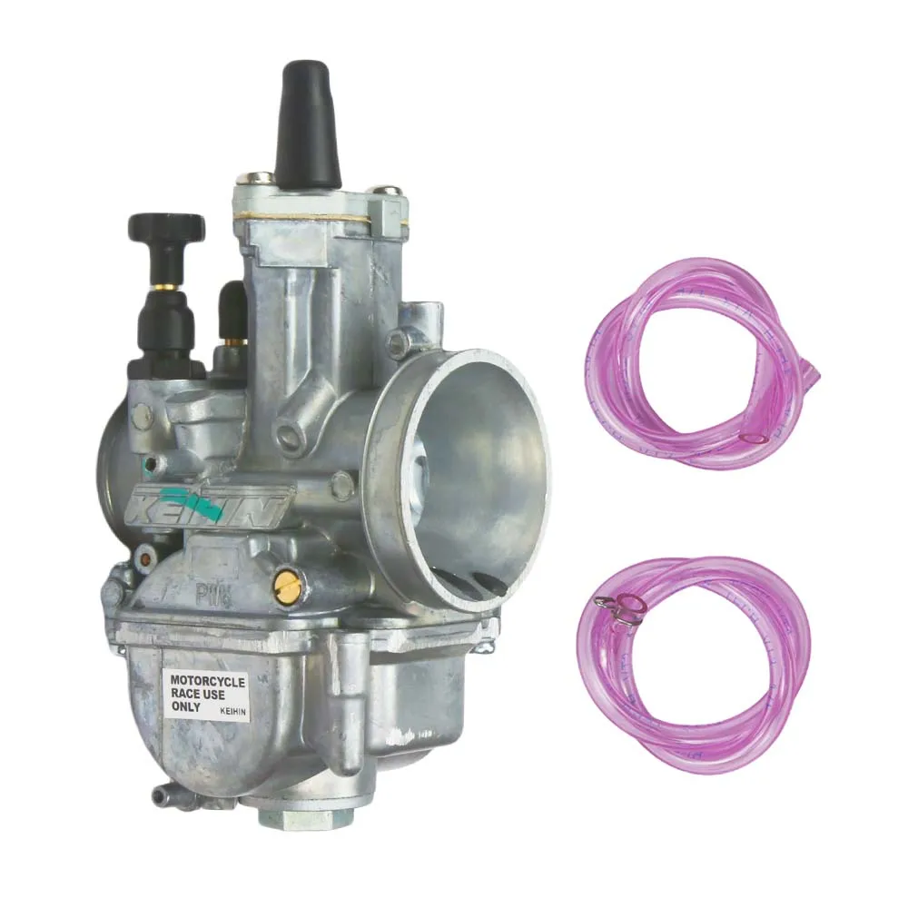 AliExpress For Keihin PWK 28mm PWK28 2T 4T Scooter ATV Dirt Bike Enduro Motocross Accesso Flat Curtain Motorcycle Carburetor With Power Jet